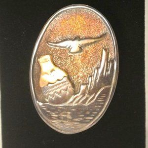 Native American Sterling Brooch/Pendant